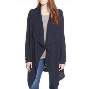 Caslon Waterfall Cardigan Navy Size Small Petite NWOT